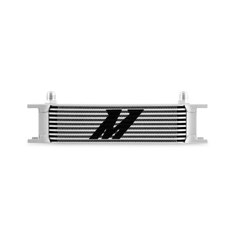 Mishimoto Universal -8AN 10 Row Oil Cooler - Silver - Main Product View