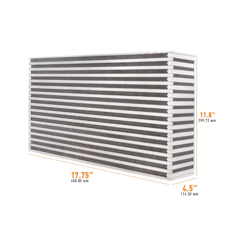 Mishimoto Universal Air-to-Air Intercooler Core - 17.75in / 11.8in / 4.5in - Main Product View