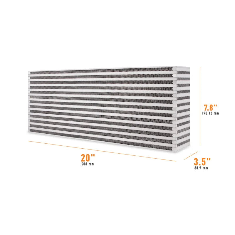 Mishimoto Universal Air-to-Air Intercooler Core - 20in / 7.8in / 3.5in - Main Product View