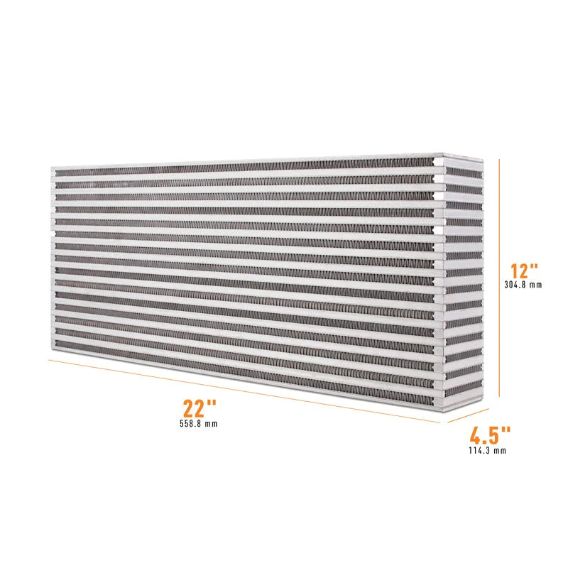 Mishimoto Universal Air-to-Air Intercooler Core - 22in / 12in / 4.5in - Main Product View