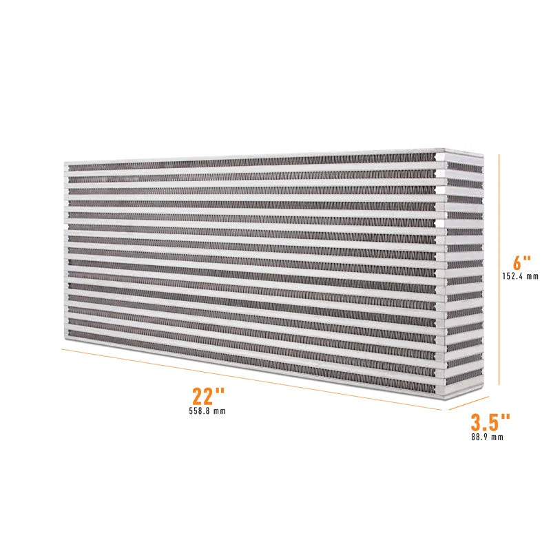 Mishimoto Universal Air-to-Air Intercooler Core - 22in / 6in / 3.5in - Main Product View