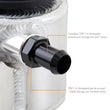 Load image into Gallery viewer, Mishimoto Universal Aluminum Coolant Expansion Tank - Brushed - Side View