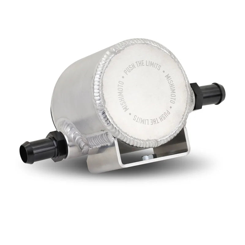 Mishimoto Universal Aluminum Coolant Expansion Tank - Brushed - Back View