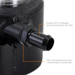 Load image into Gallery viewer, Mishimoto Universal Aluminum Coolant Expansion Tank - MWBK - Back View