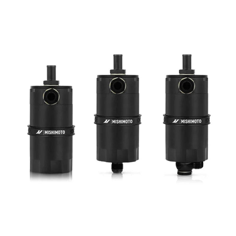 Mishimoto Universal Baffled Oil Catch Can - Black - Installation View