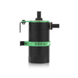 Load image into Gallery viewer, Mishimoto Universal Baffled Oil Catch Can - Green - Side View