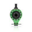 Load image into Gallery viewer, Mishimoto Universal Baffled Oil Catch Can - Green - Back View