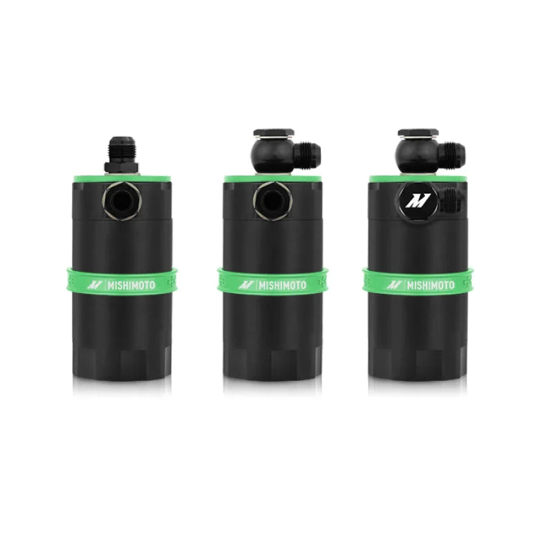 Mishimoto Universal Baffled Oil Catch Can - Green - Installation View