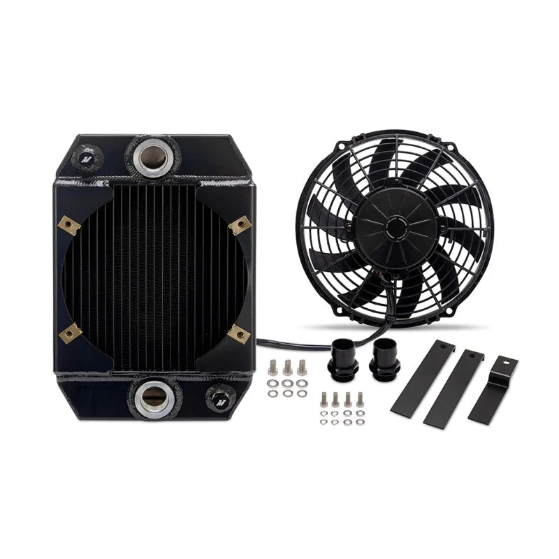 Mishimoto Universal Drag Race Performance Aluminum Radiator - Black - Main Product View