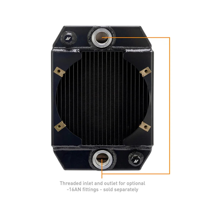 Mishimoto Universal Drag Race Performance Aluminum Radiator - Black - Installation View