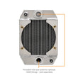 Load image into Gallery viewer, Mishimoto Universal Drag Race Performance Aluminum Radiator - Natural - Back View