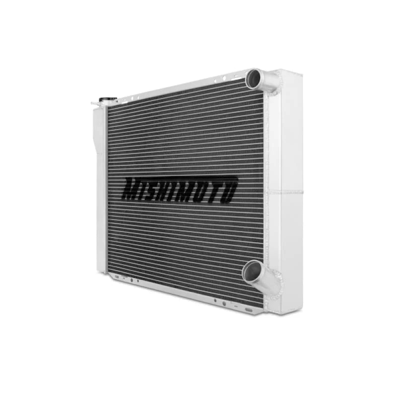 Mishimoto Universal Dual Pass Race Radiator 27x19x3 Inches Aluminum Radiator - Side View
