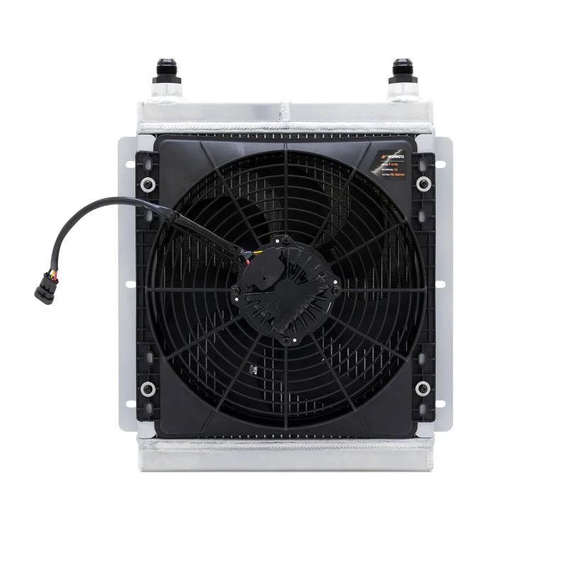 Mishimoto Universal Heat Exchanger Kit - With Integrated 1 x 12in Brushless Fan - Side View