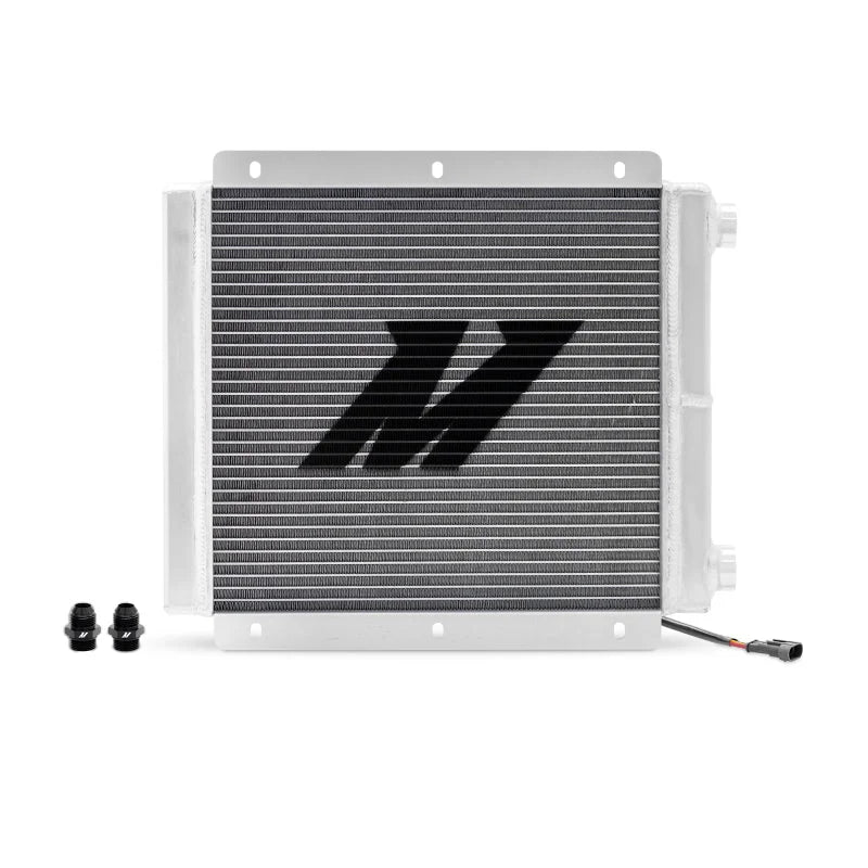 Mishimoto Universal Heat Exchanger Kit - With Integrated 1 x 12in Brushless Fan - Back View