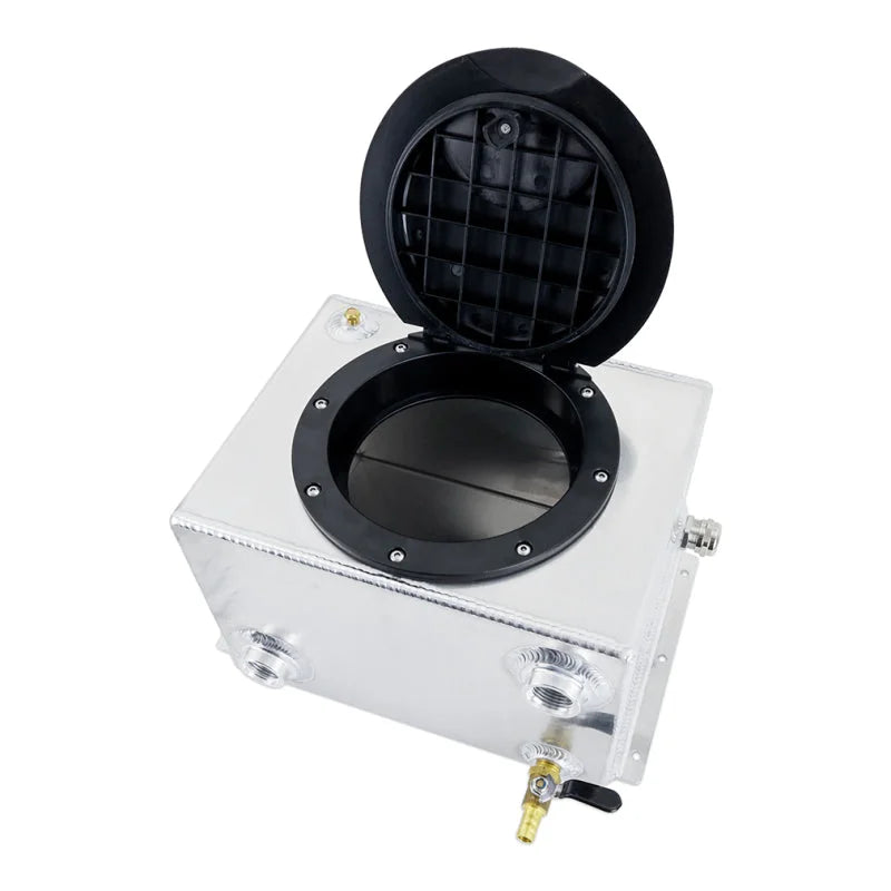 Mishimoto Universal Ice Box Tank Reservoir 2.5 Gallon Natural - Back View