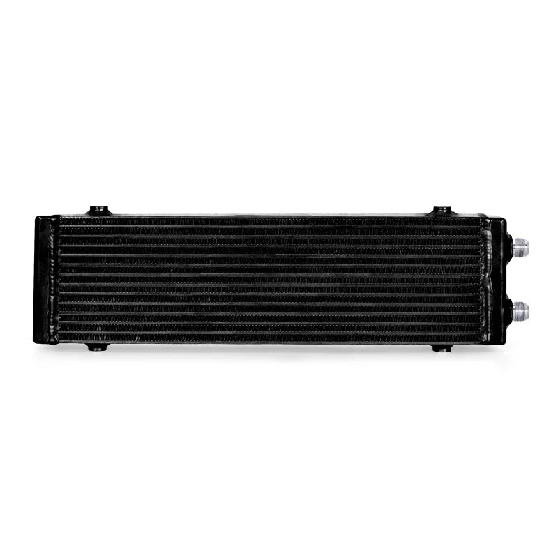 Mishimoto Universal Large Bar and Plate Dual Pass Black Oil Cooler - Side View