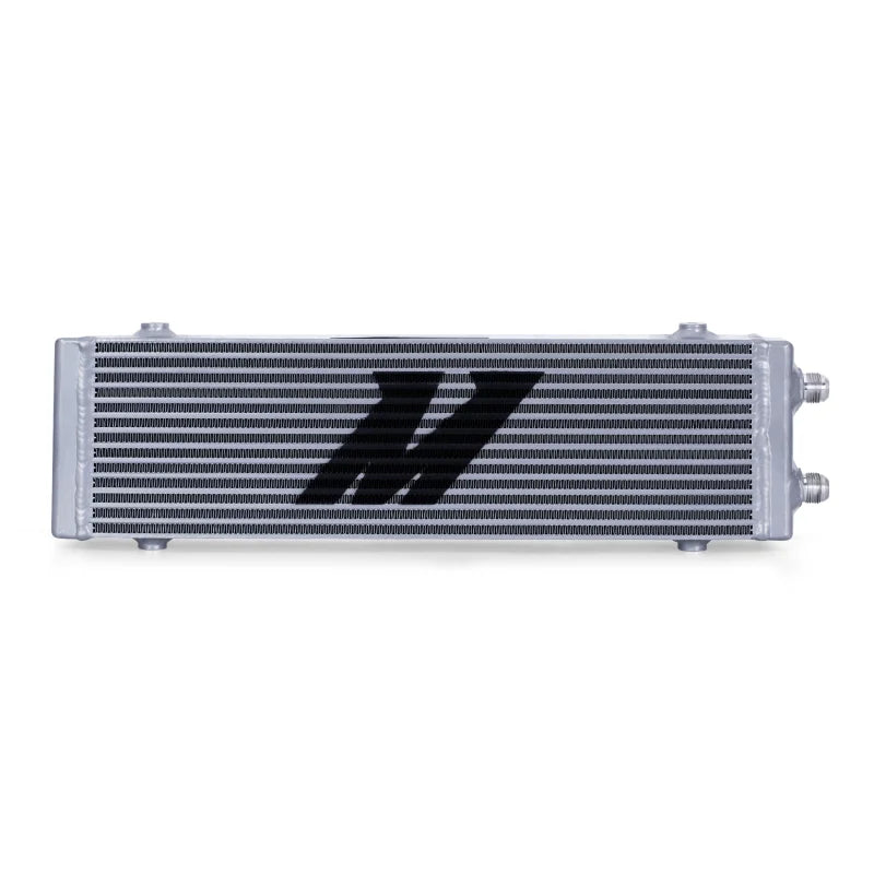 Mishimoto Universal Large Bar and Plate Dual Pass Silver Oil Cooler - Side View
