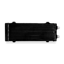 Load image into Gallery viewer, Mishimoto Universal Medium Bar and Plate Dual Pass Black Oil Cooler - Back View