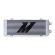Load image into Gallery viewer, Mishimoto Universal Medium Bar and Plate Dual Pass Silver Oil Cooler - Side View