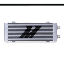 Load image into Gallery viewer, Mishimoto Universal Medium Bar and Plate Dual Pass Silver Oil Cooler - Back View