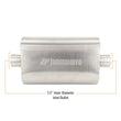 Load image into Gallery viewer, Mishimoto Universal Muffler with 2.5in Center Inlet/Outlet - Brushed - Side View