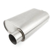 Load image into Gallery viewer, Mishimoto Universal Muffler with 3.0in Offset Inlet/Outlet - Brushed - Main Product View