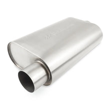 Load image into Gallery viewer, Mishimoto Universal Muffler with 3.0in Offset Inlet/Outlet - Brushed - Main Product View