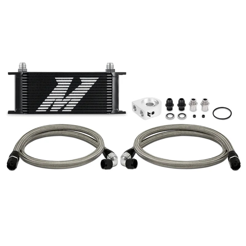 Mishimoto Universal Oil Cooler Kit 16-Row Black - Main Product View