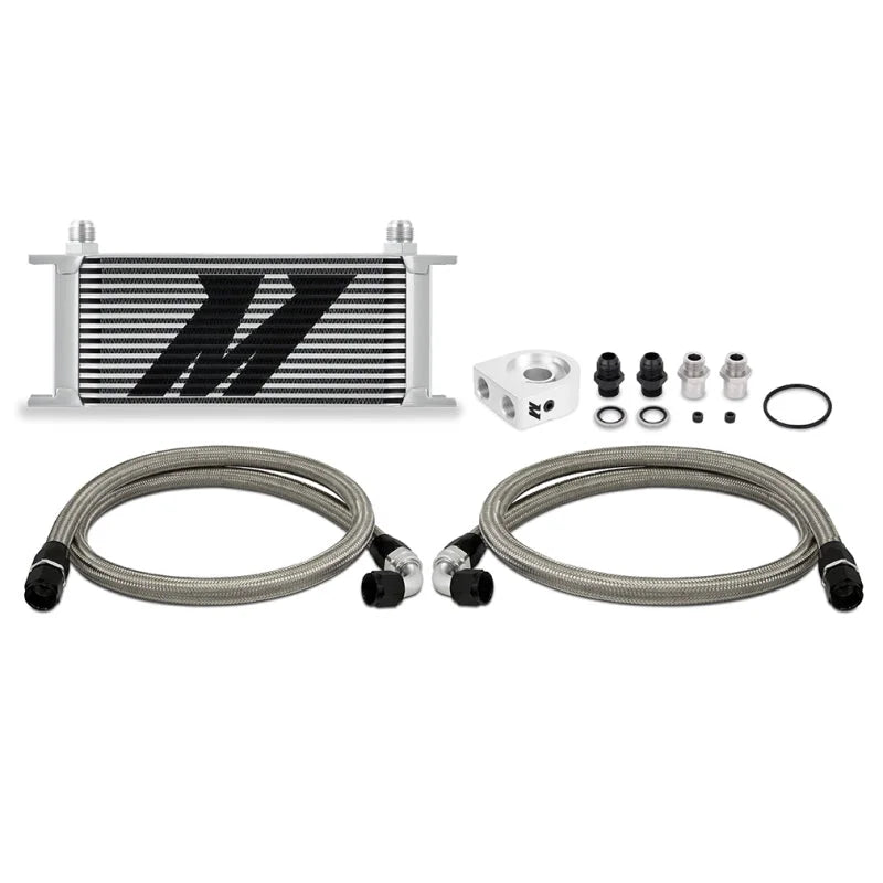 Mishimoto Universal Oil Cooler Kit 16-Row Silver - Main Product View