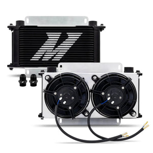 Mishimoto Universal Oil Cooler Kit - 19 Row Cooler and 2x5in Fans - Main Product View