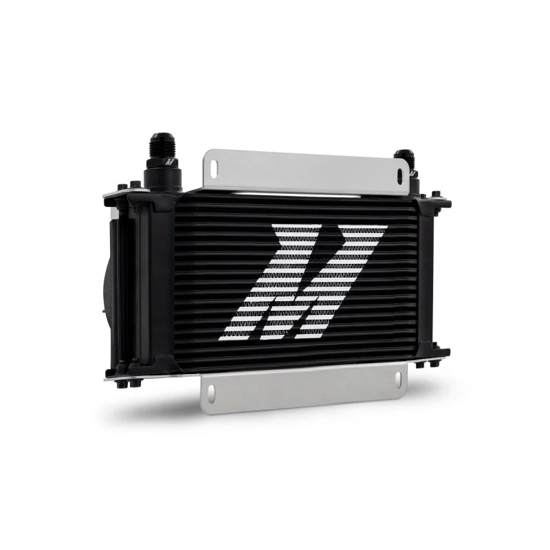 Mishimoto Universal Oil Cooler Kit - 19 Row Cooler and 2x5in Fans - Back View