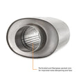 Load image into Gallery viewer, Mishimoto Universal Resonator with 3in Inlet/Outlet - Brushed - Installation View