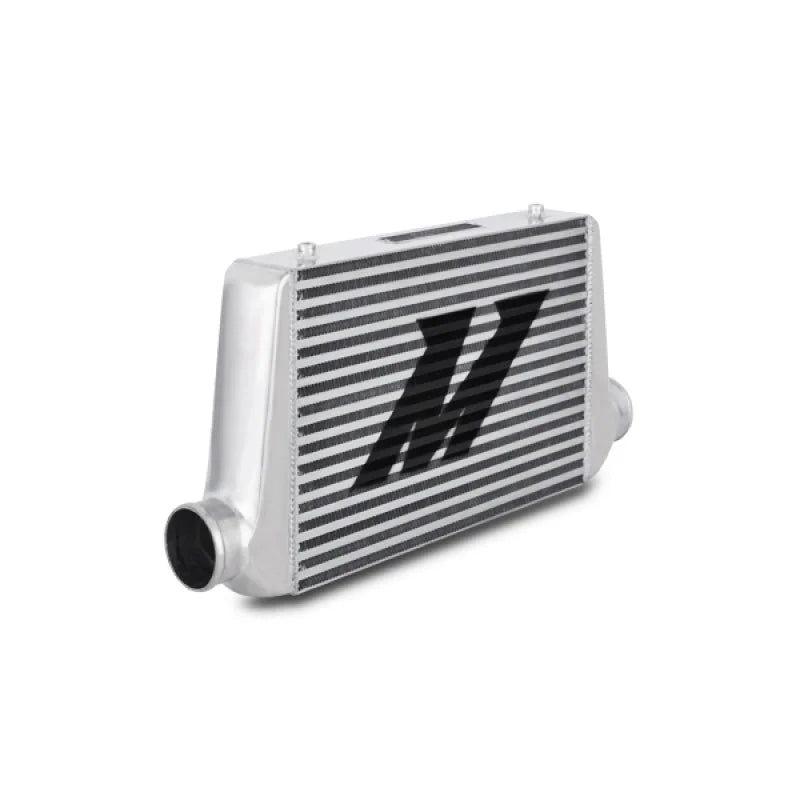 Mishimoto Universal Silver G Line Bar & Plate Intercooler Overall Size: 24.5x11.75x3 Core Size: 17.5 - Side View