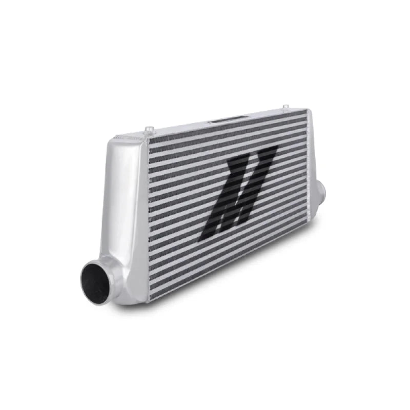 Mishimoto Universal Silver S Line Intercooler Overall Size: 31x12x3 Core Size: 23x12x3 Inlet / Outle - Side View
