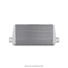 Load image into Gallery viewer, Mishimoto Universal Silver S Line Intercooler Overall Size: 31x12x3 Core Size: 23x12x3 Inlet / Outle - Installation View