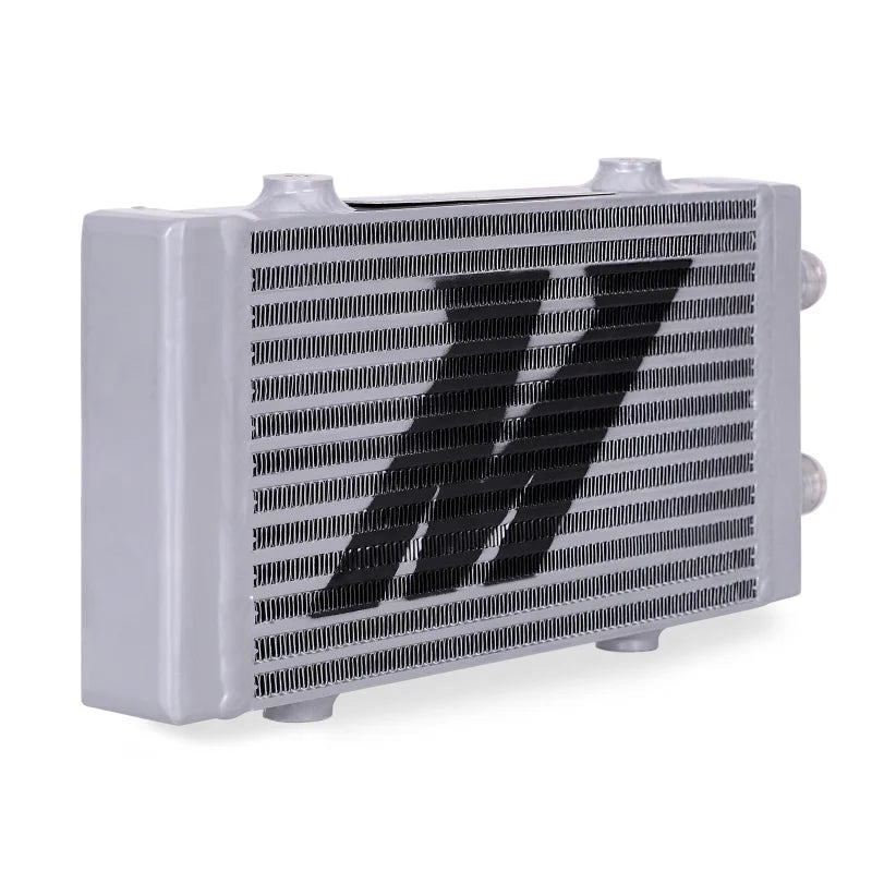 Mishimoto Universal Small Bar and Plate Dual Pass Silver Oil Cooler - Installation View