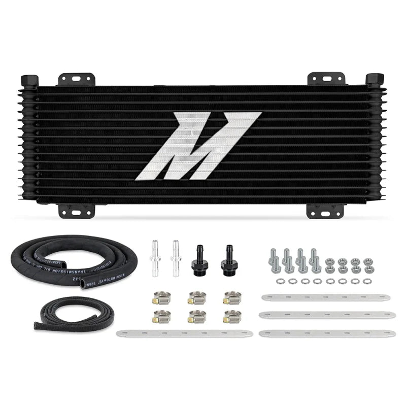 Mishimoto Universal Stacked Plate Trans Cooler 13 Row Black - Main Product View