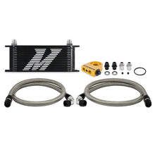 Load image into Gallery viewer, Mishimoto Universal Thermostatic Oil Cooler Kit 16-Row Black - Main Product View