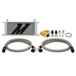 Load image into Gallery viewer, Mishimoto Universal Thermostatic Oil Cooler Kit 16-Row Silver - Main Product View