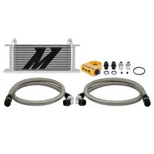 Load image into Gallery viewer, Mishimoto Universal Thermostatic Oil Cooler Kit 16-Row Silver - Main Product View