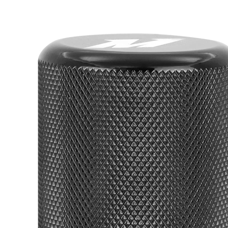 Mishimoto Weighted Shift Knob XL Black (Knurled) - Side View