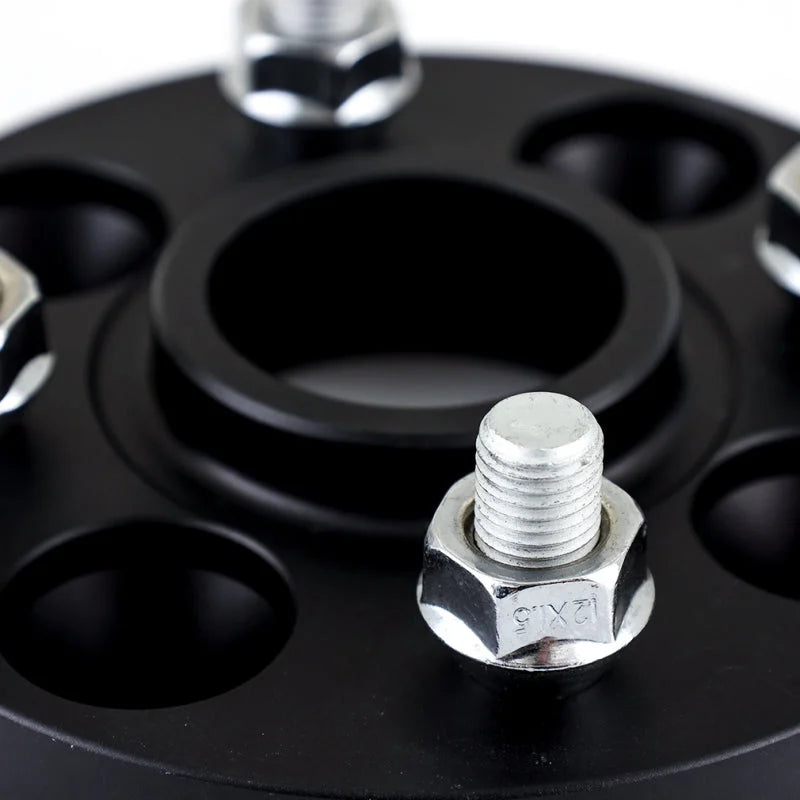 Mishimoto Wheel Spacers - 4x100 - 56.1 - 15 - M12 - Black - Installation View