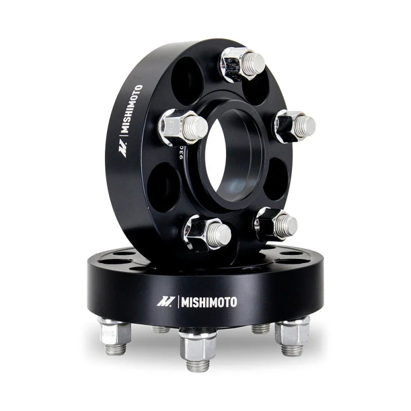 Mishimoto Wheel Spacers - 5X114.3 / 70.5 / 40 / M14 - Black - Main Product View