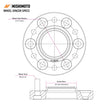 Load image into Gallery viewer, Mishimoto Wheel Spacers - 5x108 - 63.3 - 15 - M12 - Black - Side View