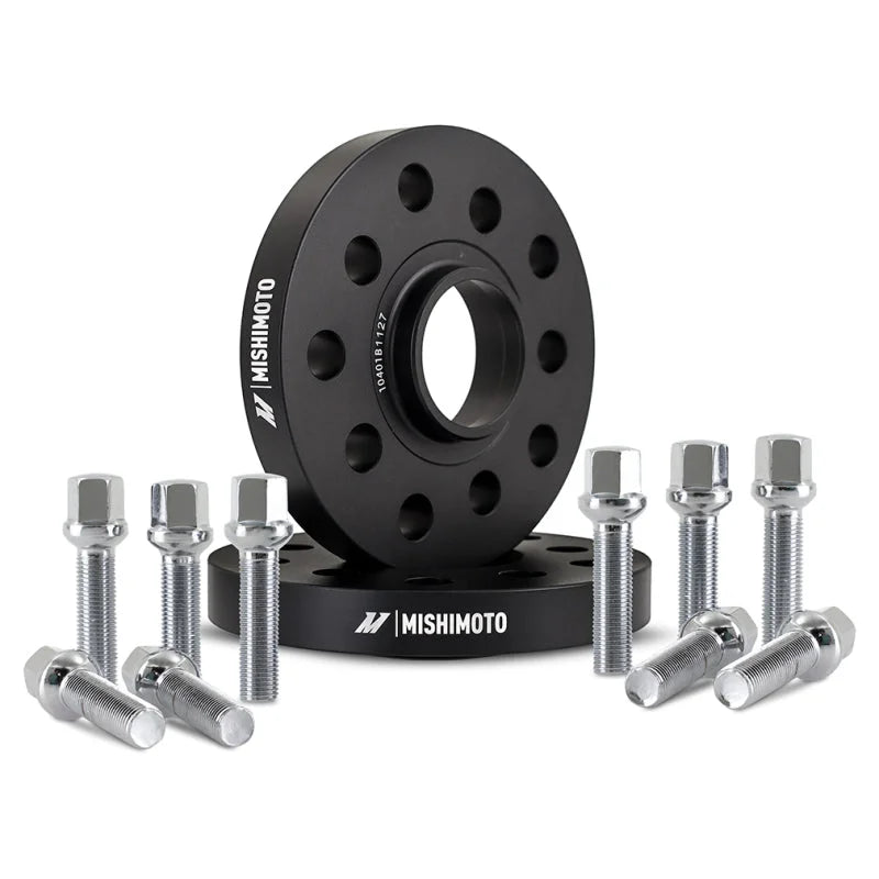 Mishimoto Wheel Spacers - 5x112 - 57.1 - 15 - M14 - Black - Main Product View