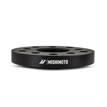 Load image into Gallery viewer, Mishimoto Wheel Spacers - 5x112 - 57.1 - 15 - M14 - Black - Back View