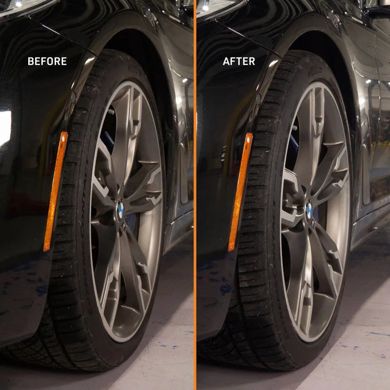 Mishimoto Wheel Spacers - 5x112 - 66.5 - 10 - M14 - Black - Installation View
