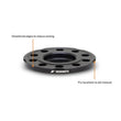 Load image into Gallery viewer, Mishimoto Wheel Spacers - 5x112 - 66.5 - 12 - M14 - Black - Side View