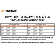 Load image into Gallery viewer, Mishimoto Wheel Spacers - 5x114.3 - 60.1 - 30 - M12 - Black - Installation View