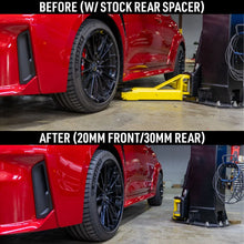 Load image into Gallery viewer, Mishimoto Wheel Spacers - 5x114.3 - 60.1 - 40 - M12 - Black - Side View